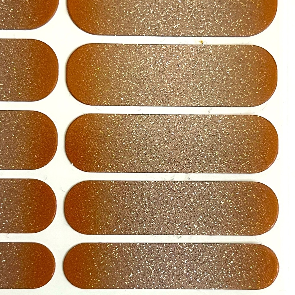 Jamberry nail wraps Pumpkin Spice glitter ombré style